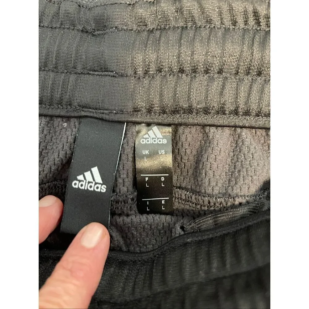 Adidas Sweatpants Men Large Gray Climawarm Straight Leg Athletic Pants‎